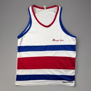 Costa Rica Pura Vida Flag Tank Top Men's M Performance Sleeveless 1134